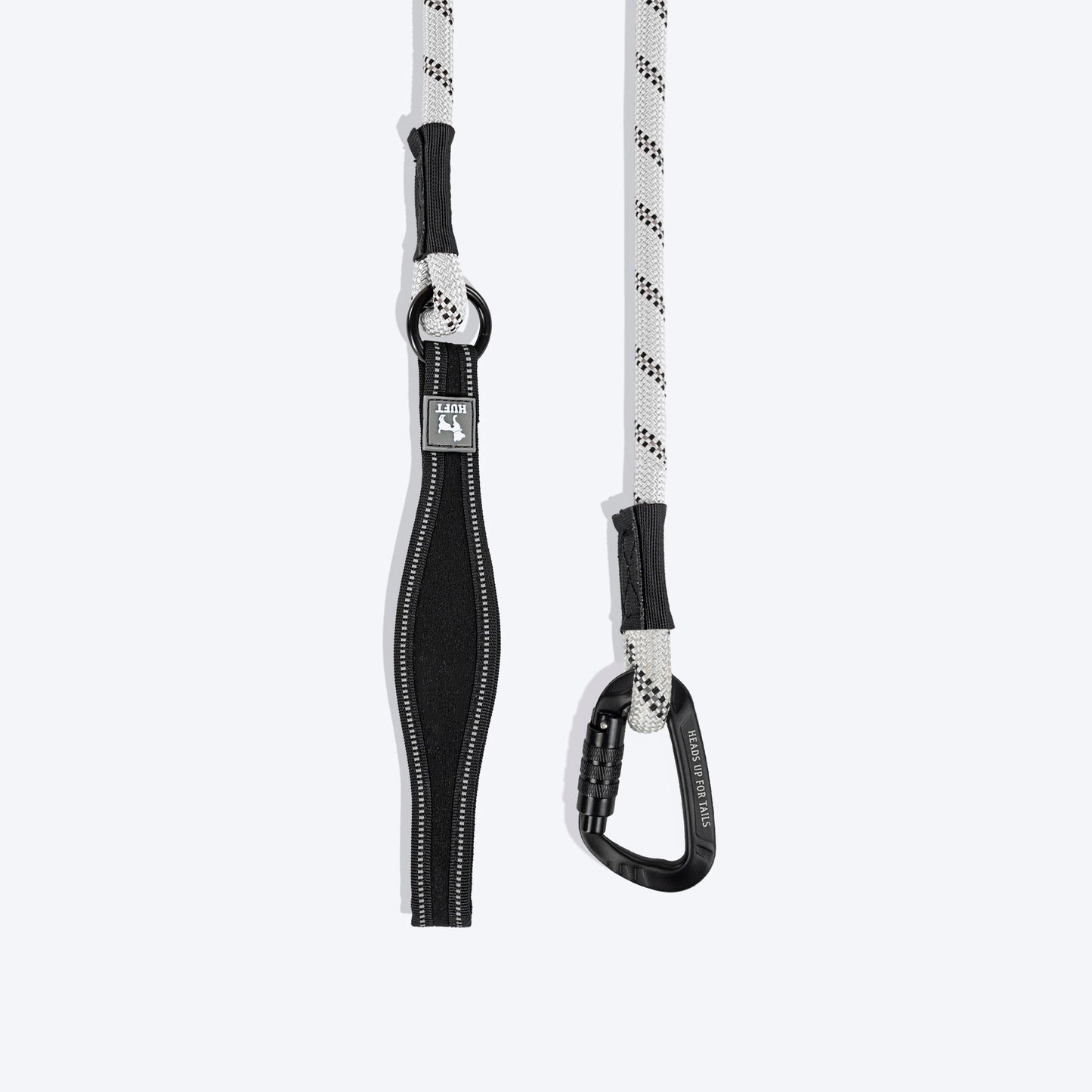 HUFT Rope Leash With Carabiner For Dog - Grey - 1.2 m - Heads Up For Tails