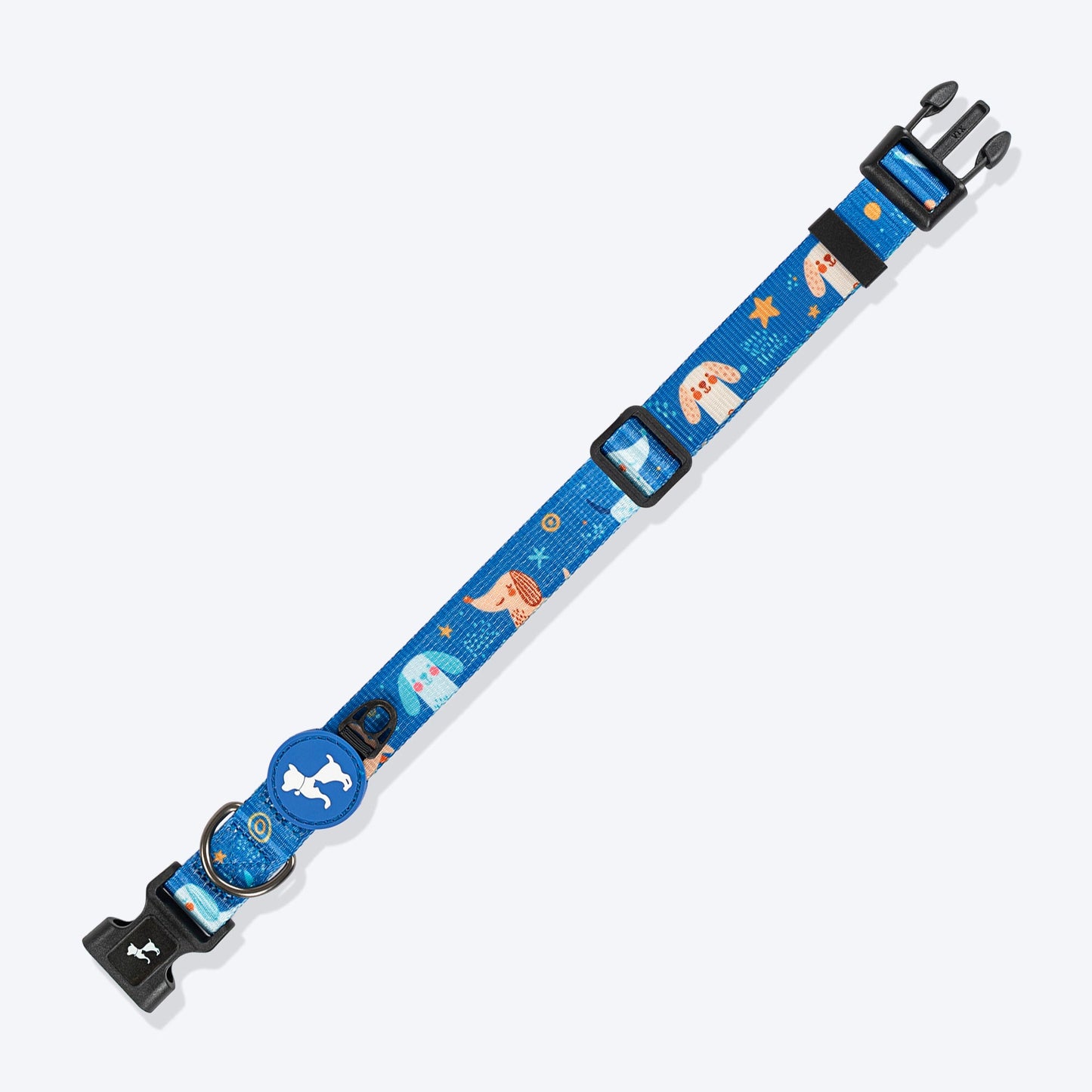 HUFT Twinkle Tails Collar For Dog - Blue - Heads Up For Tails