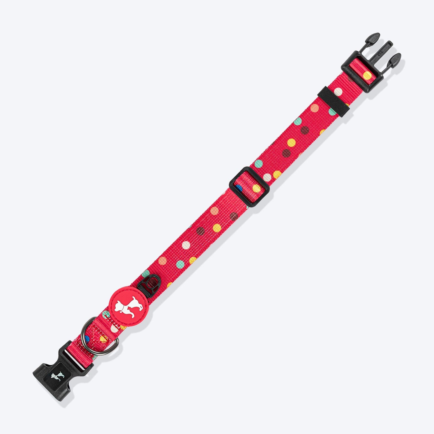 HUFT Polka Play Collar For Dog - Red - Heads Up For Tails