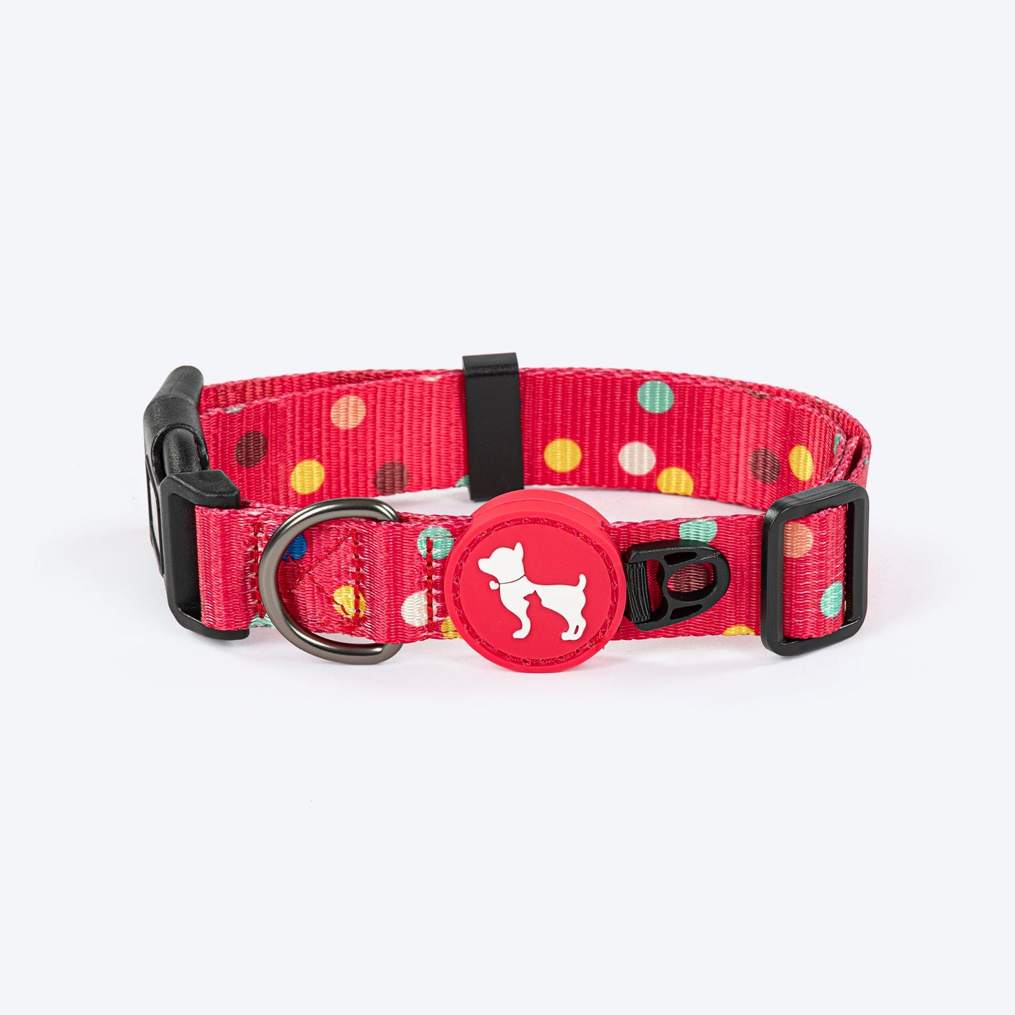 HUFT Polka Play Collar For Dog - Red - Heads Up For Tails