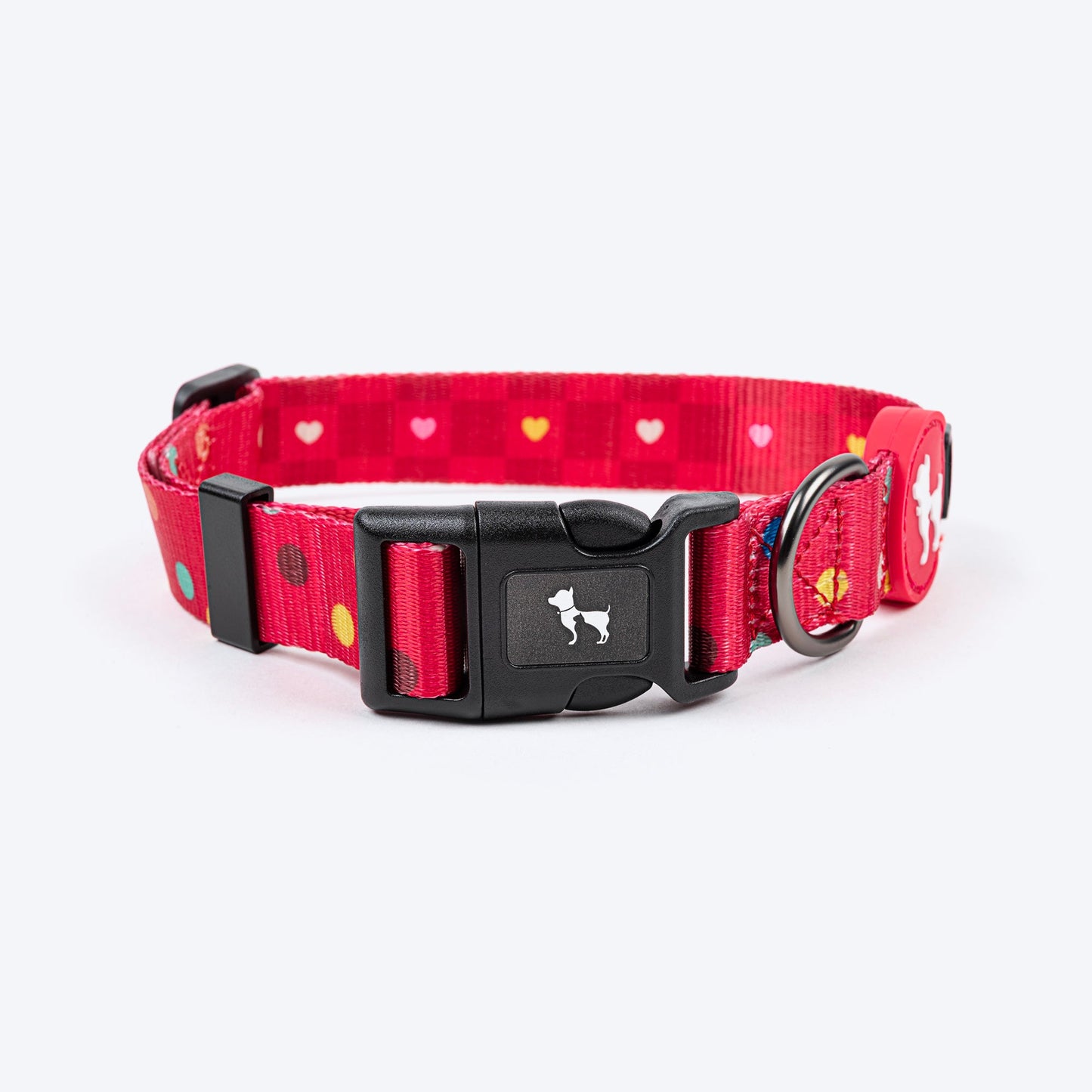 HUFT Polka Play Collar For Dog - Red - Heads Up For Tails