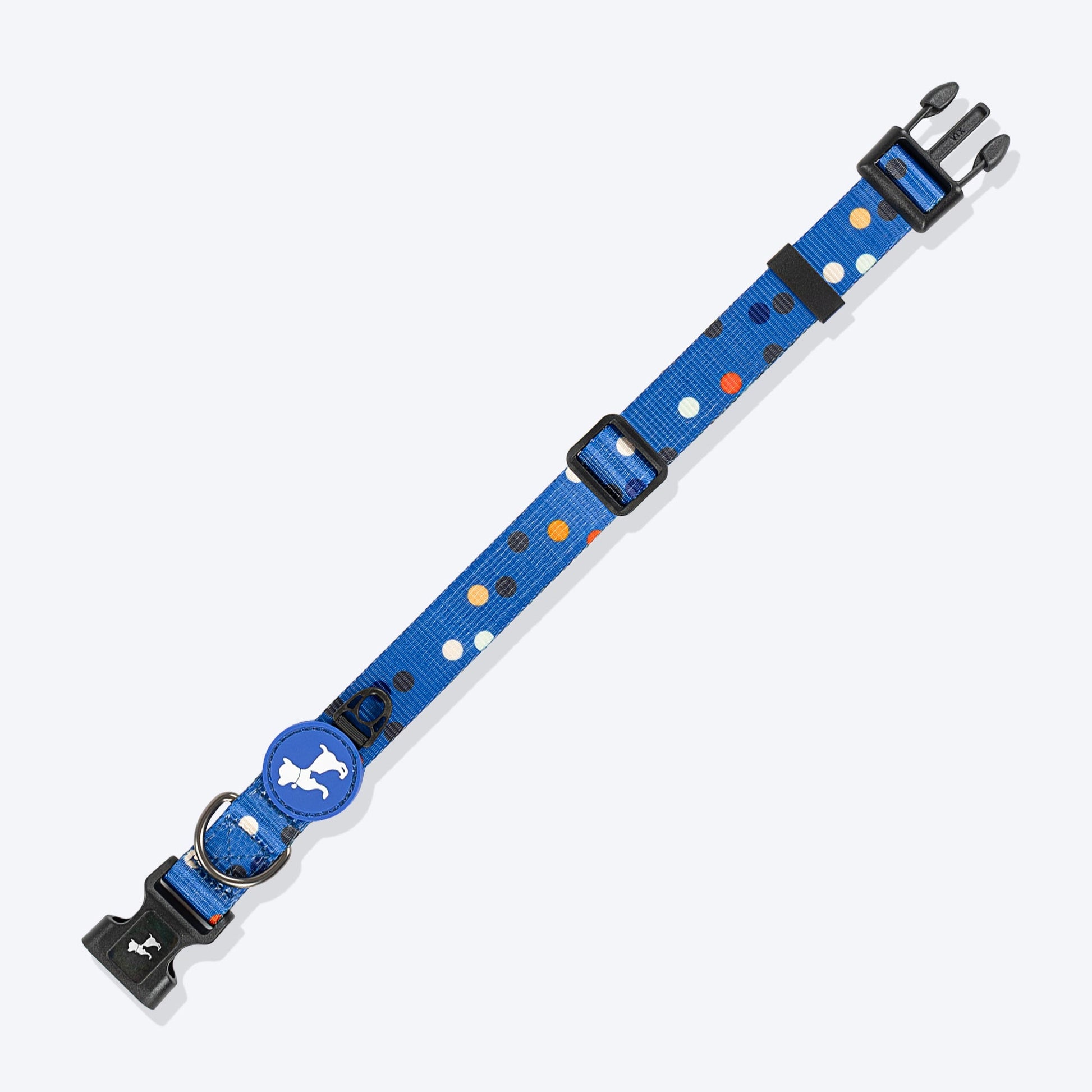 HUFT Polka Play Collar For Dog - Blue - Heads Up For Tails