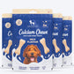 HUFT Calcium Chews Bite-Sized Bone Treats For Dog - Milk Flavour - 200 gm - Heads Up For Tails