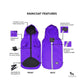 HUFT Drizzle Buddy Dog Raincoat - Purple2
