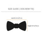 HUFT Festive Bandhej Bling Dog Bow Tie - Pink & Blue - Heads Up For Tails