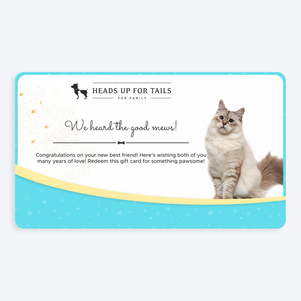 HUFT Good Mews New Gift Card - Heads Up For Tails