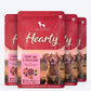 Hearty Chunky Lamb & Liver in Gravy dog food by Heads Up for Tails, 70g, suitable for dogs over 3 months.