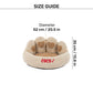 HUFT Personalised Paw Cuddle Cloud Bed For Cat & Puppy - Ivory & Brown - Heads Up For Tails