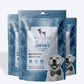 Sara's Doggie Treats Dehydrated Anchovies, 70 g, high protein, grain-free, human-grade ingredients, packaged in a resealable 