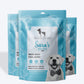 Sara's Doggie Treats Mahi Mahi Fish Jerky, 70 g, high protein, low fat, all-natural ingredients, suitable for dogs.
