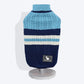 HUFT Striped Cable Knit Dog Sweater - Navy/Sky Blue4