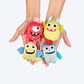 HUFT Mini Monsters Plush Toys for Cat â€“ Pack of 4 - Heads Up For Tails