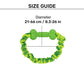 HUFT Tuggables Pull & Play Bungee Rope Toy For Dog - Light Green - Heads Up For Tails