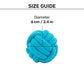 HUFT Classic Knotted Rope Ball Toy For Dog - Blue - Heads Up For Tails