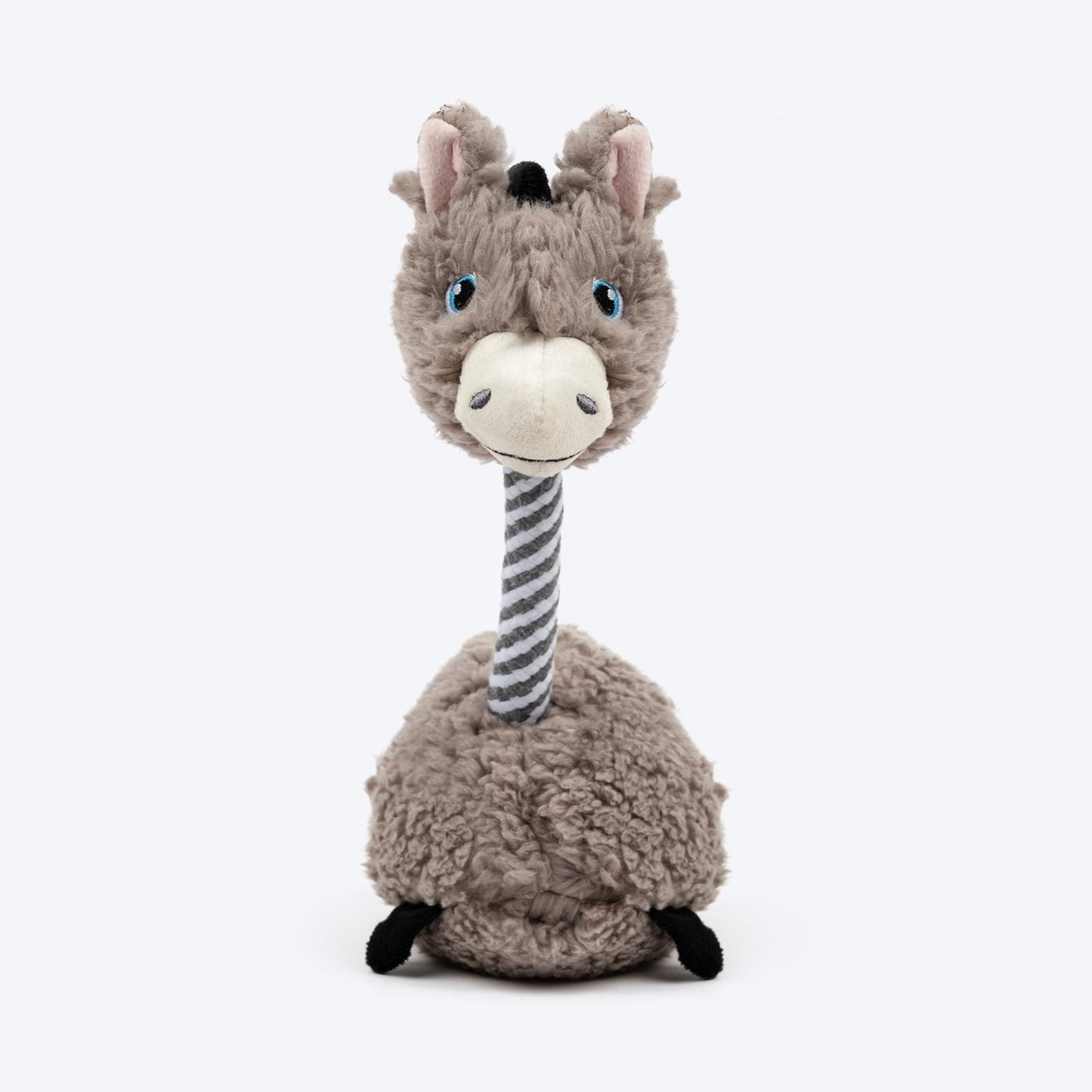 HUFT Long-Ey Donkey Squeaky Plush Toy For Dog - Brown - Heads Up For Tails