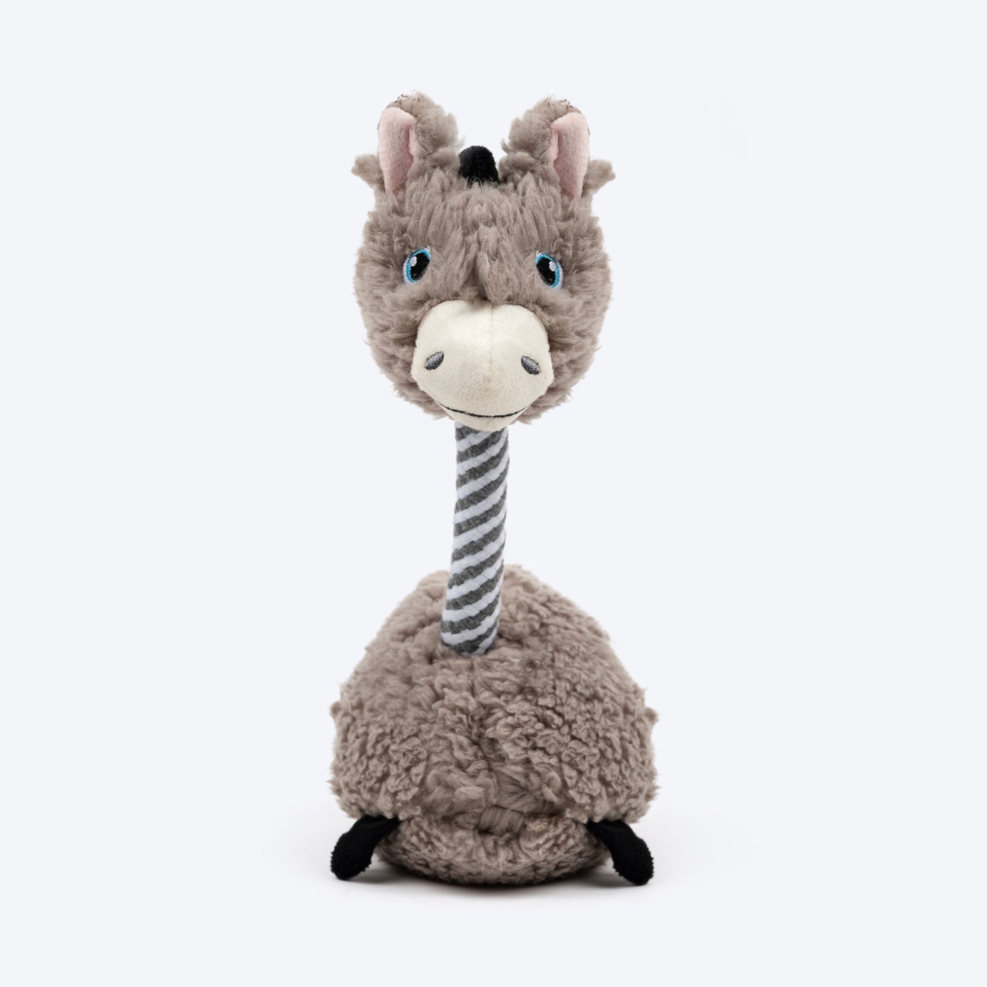 HUFT Long-Ey Donkey Squeaky Plush Toy For Dog - Brown - Heads Up For Tails