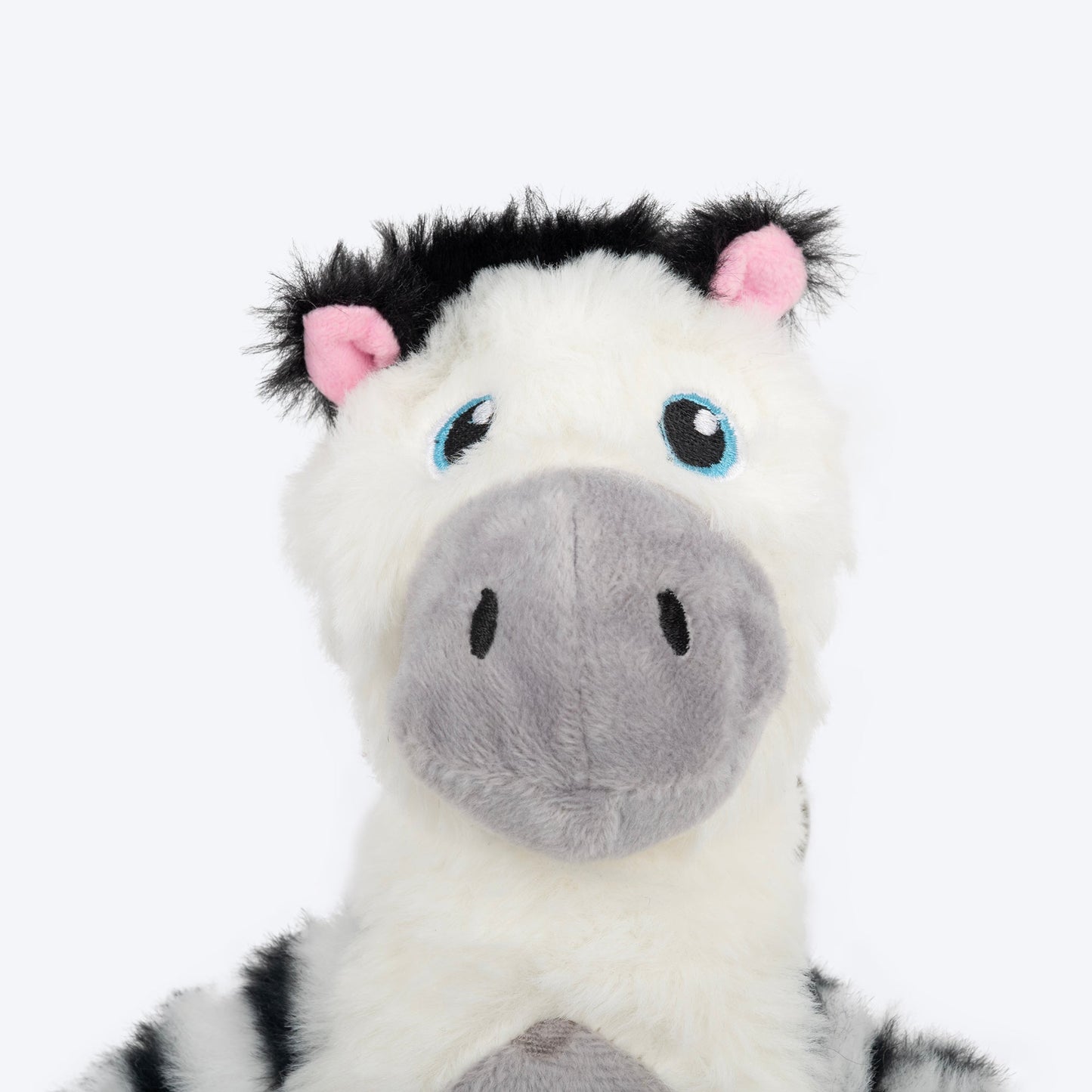 HUFT Debra The Zebra Squeaky Plush Toy For Dog - Multicolor - Heads Up For Tails
