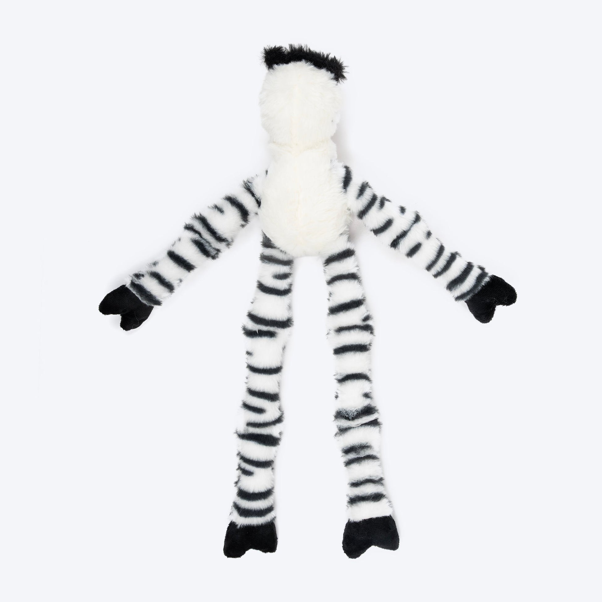 HUFT Debra The Zebra Squeaky Plush Toy For Dog - Multicolor - Heads Up For Tails