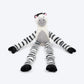 HUFT Debra The Zebra Squeaky Plush Toy For Dog - Multicolor - Heads Up For Tails