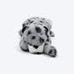 HUFT Wild Leo Squeaky Plush Toy For Dog - Grey - Heads Up For Tails