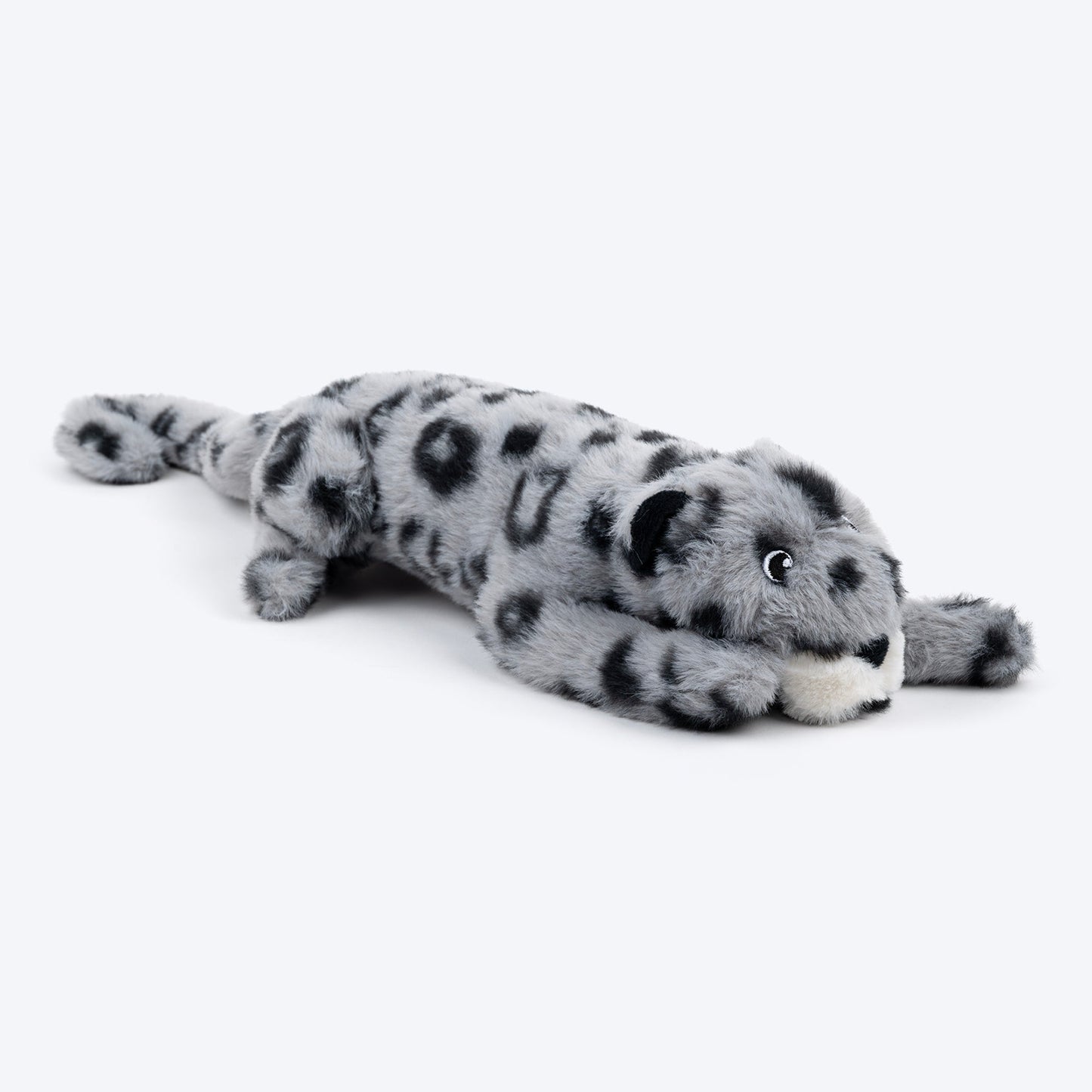 HUFT Wild Leo Squeaky Plush Toy For Dog - Grey - Heads Up For Tails