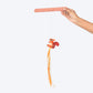 HUFT Squirrel Tales Teaser Toy With Catnip For Cat - Orange - Heads Up For Tails