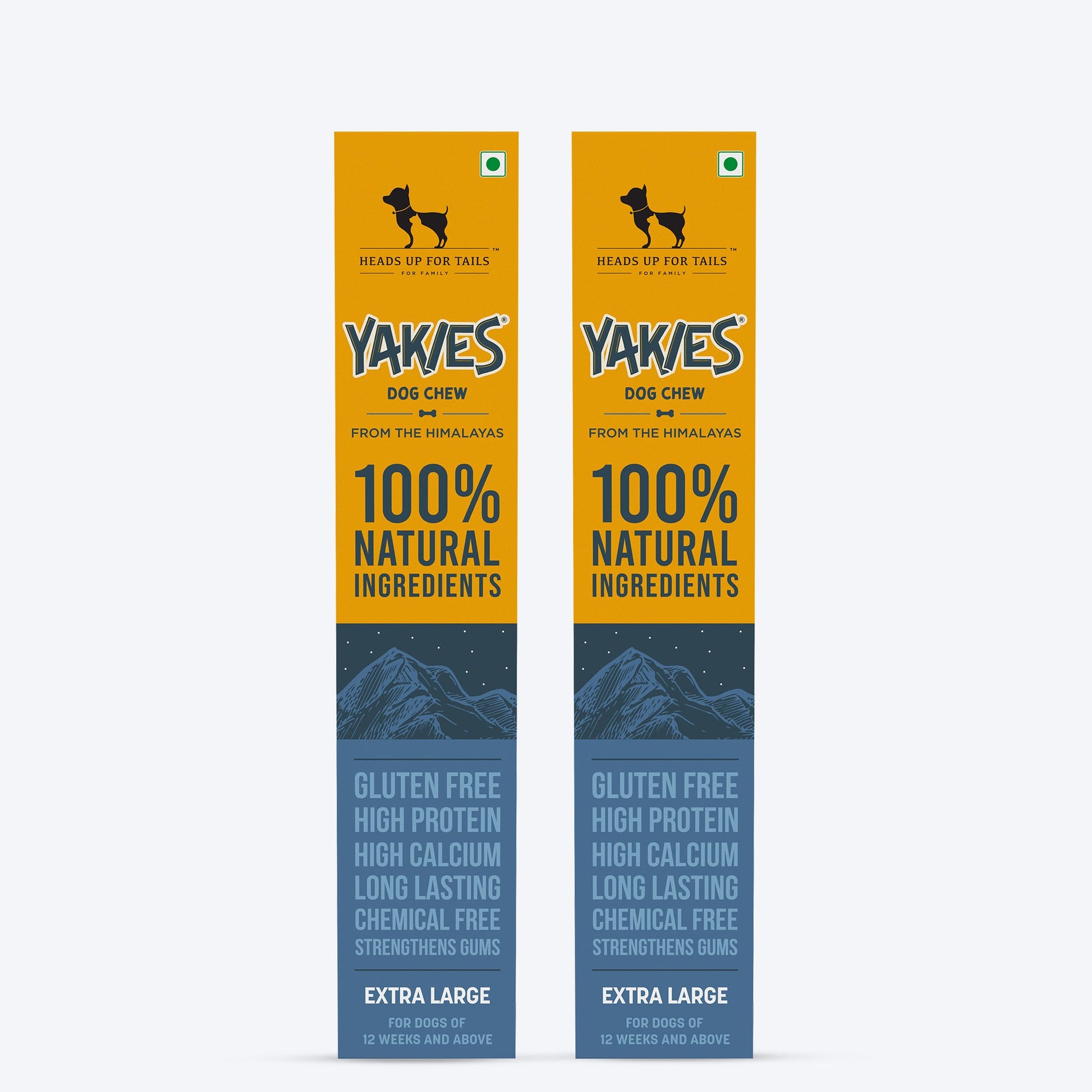 HUFT Yakies Vegetarian Natural Chew Bone - Heads Up For Tails