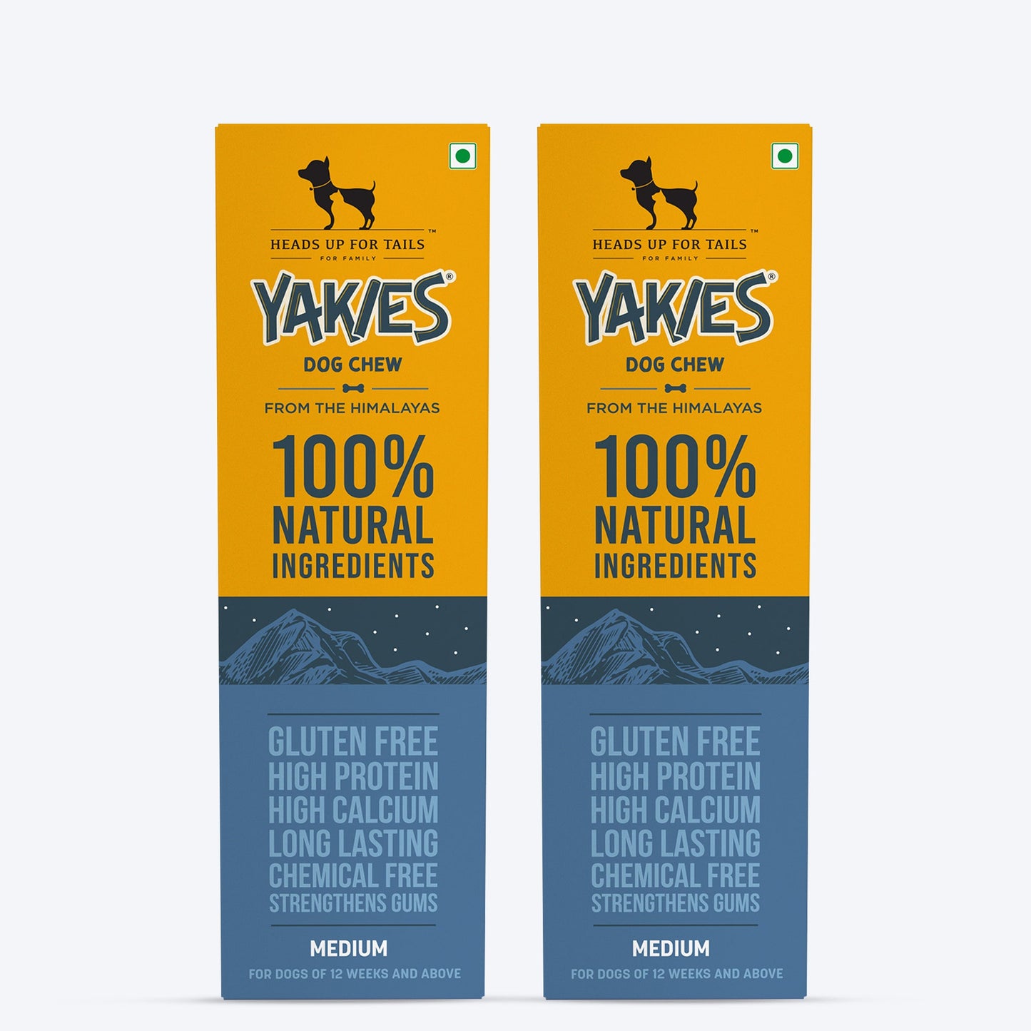 HUFT Yakies Vegetarian Natural Chew Bone - Heads Up For Tails