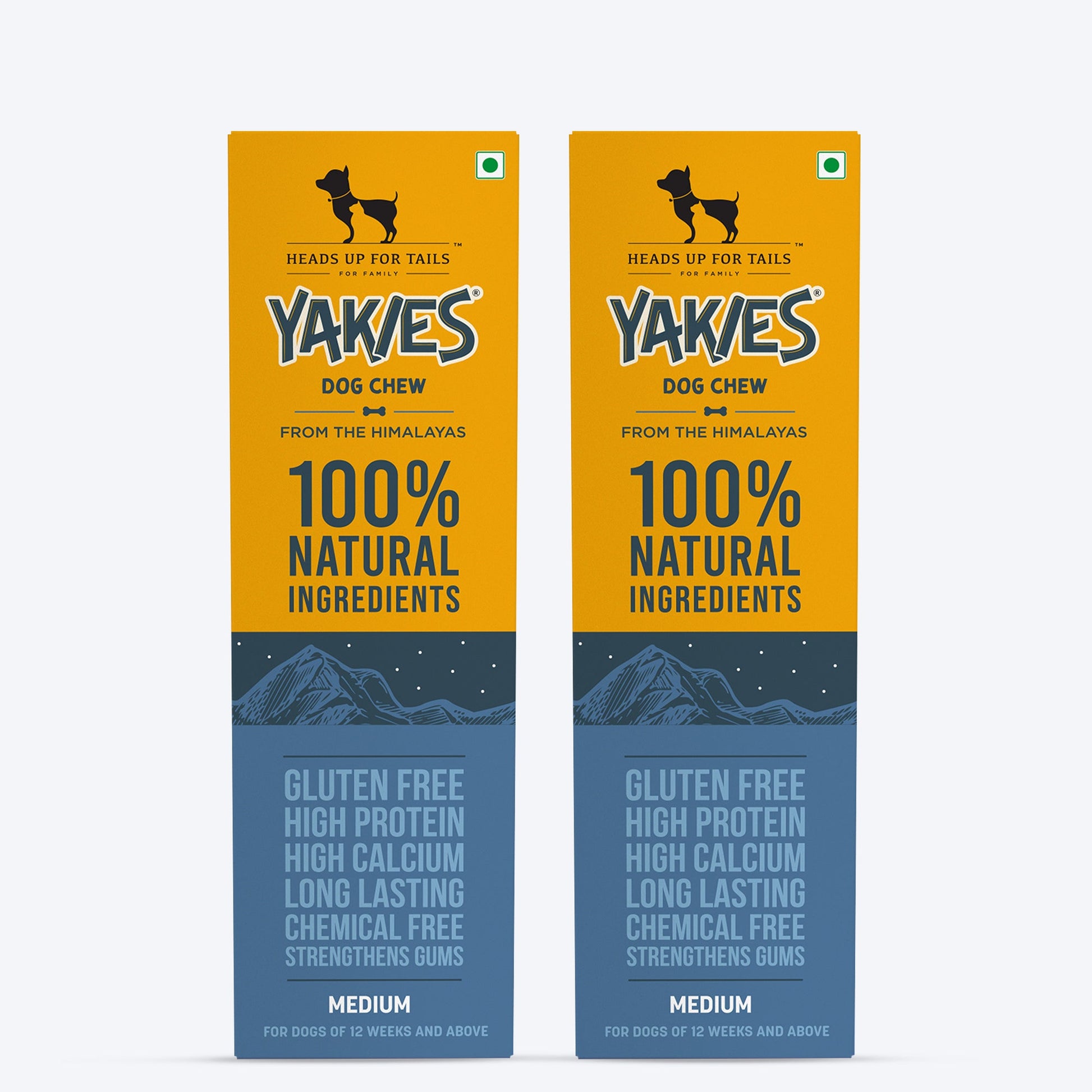 HUFT Yakies Vegetarian Natural Chew Bone - Heads Up For Tails