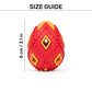 HUFT Chewtastic Eggs-Tra Chew Toy For Dog - Red & Yellow - Heads Up For Tails