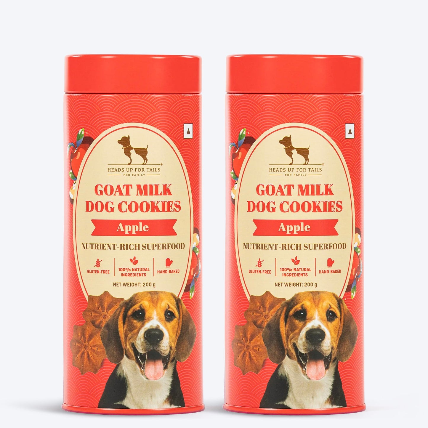 HUFT Goat Milk Dog Cookies - Apple - 200 g - Heads Up For Tails