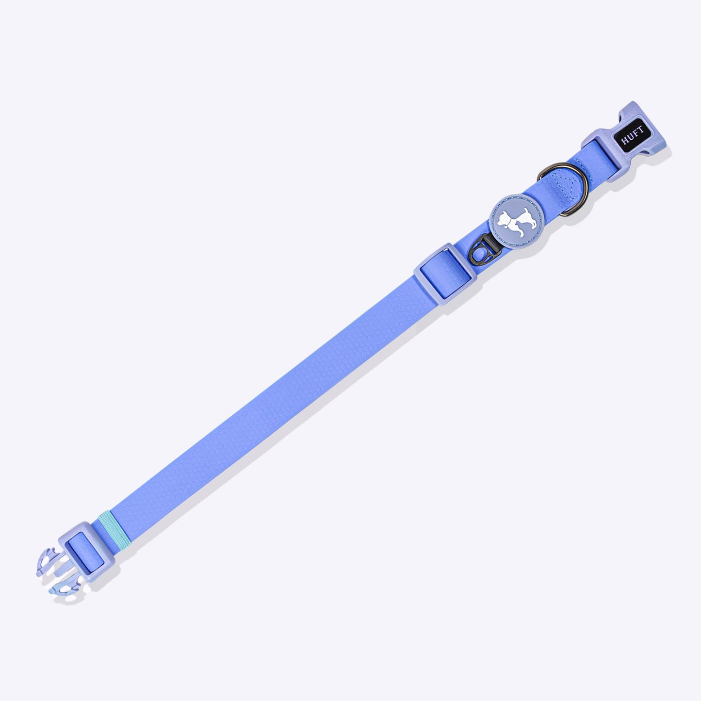 HUFT Hive Harmony Waterproof Collar and Leash Set For Dog - Blue - Heads Up For Tails