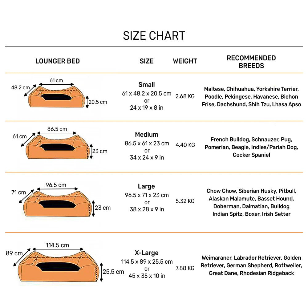 HUFT Made to Order Nap Now Lounger Dog Bed (Free Cushion)