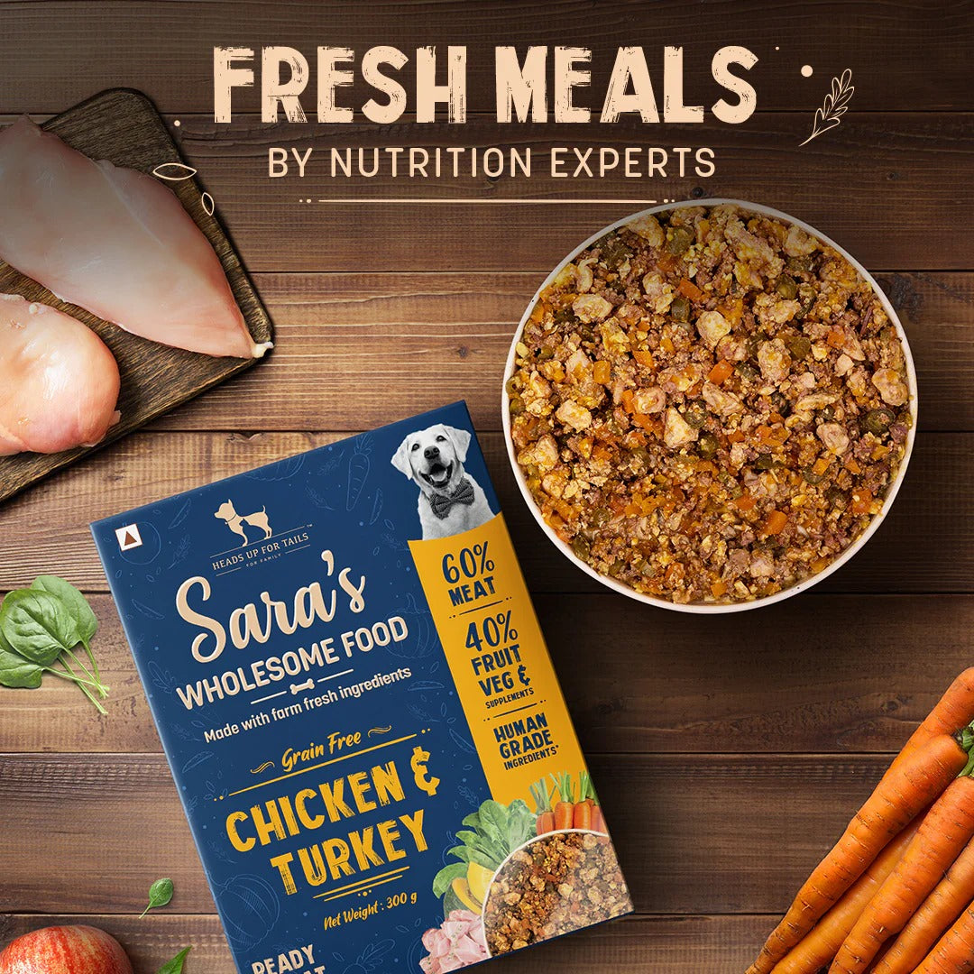 Sara's Wholesome Food Grain-Free Chicken And Turkey Dog Food