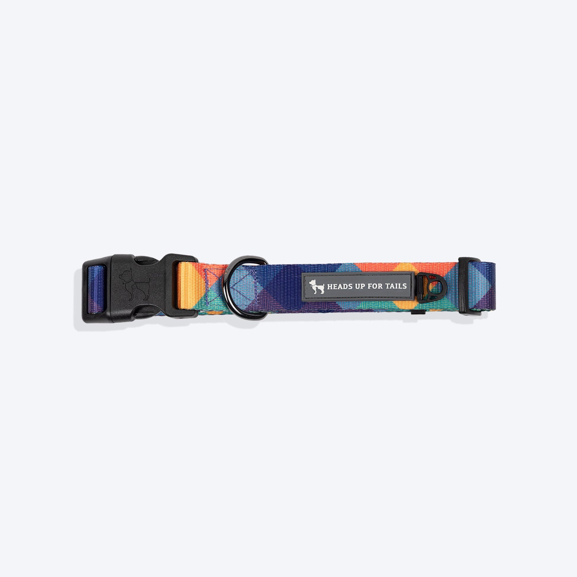 HUFT Technicolor Tartan Collar For Dog - Multicolor_04