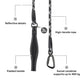 HUFT Xplorers Rope Leash With Carabiner For Dog - Black - 5 ft_05