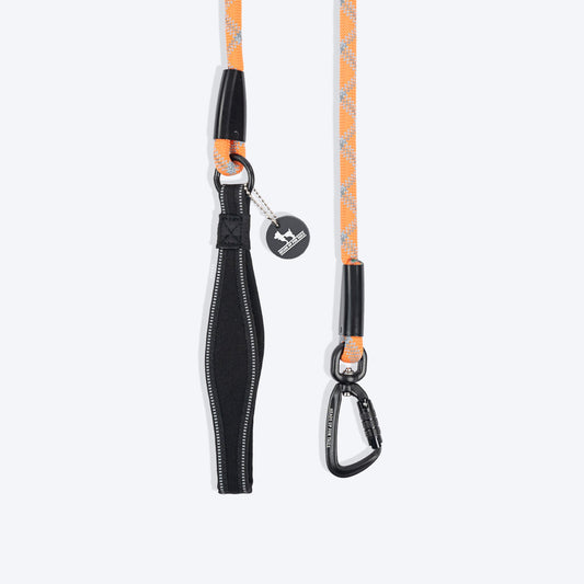 HUFT Xplorers Rope Leash With Carabiner For Dog - Orange - 5 ft_01