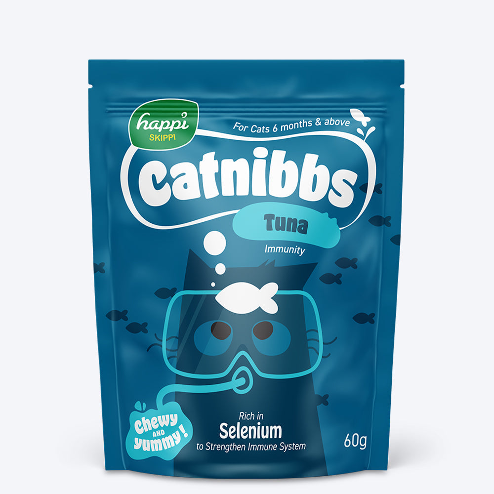 Happi Skippi Catnibbs Tuna Immunity Chewy & Yummy Cat Treat - 60 gm - Heads Up For Tails
