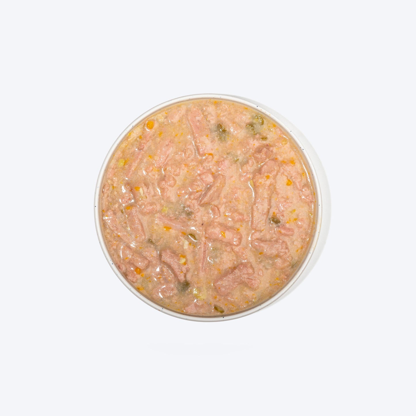 Hearty Shredded Chicken & Pumpkin in Gravy dog food by Heads Up for Tails, 70 g pouch. Suitable for all breeds.