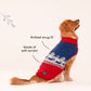 HUFT Winter Miracle Sweater For Dogs - Red & Blue - Heads Up For Tails
