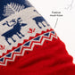 HUFT Winter Miracle Sweater For Dogs - Red & Blue - Heads Up For Tails