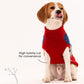 HUFT Winter Miracle Sweater For Dogs - Red & Blue - Heads Up For Tails