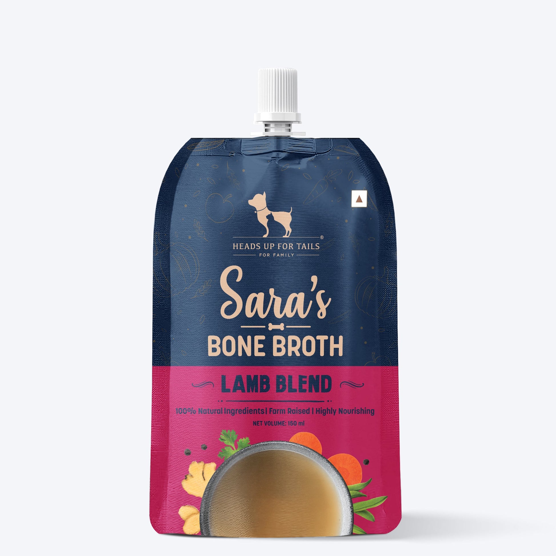 HUFT Sara's Lamb Blend Bone Broth For Dogs - 150 ml - Heads Up For Tails