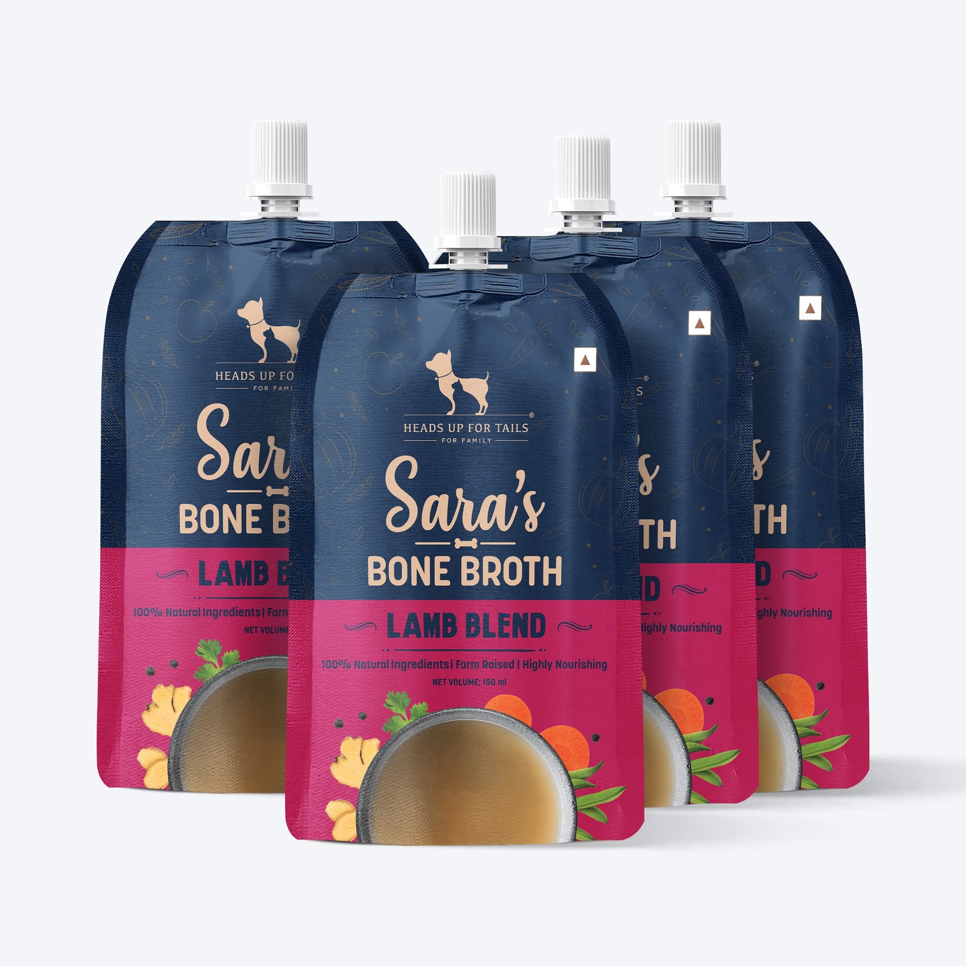 HUFT Sara's Lamb Blend Bone Broth For Dogs - 150 ml - Heads Up For Tails