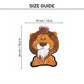 FOFOS Lion Safari Line Squeaky Plush Toy For Dog - Brown - Heads Up For Tails