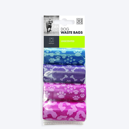 M-Pets Dog Waste Bags - 4*20 bags - Heads Up For Tails