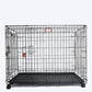M-Pets Voyager Wire Crate with 2 Doors and Wheels - Heads Up For Tails