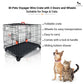 M-Pets Voyager Wire Crate with 2 Doors and Wheels - Heads Up For Tails
