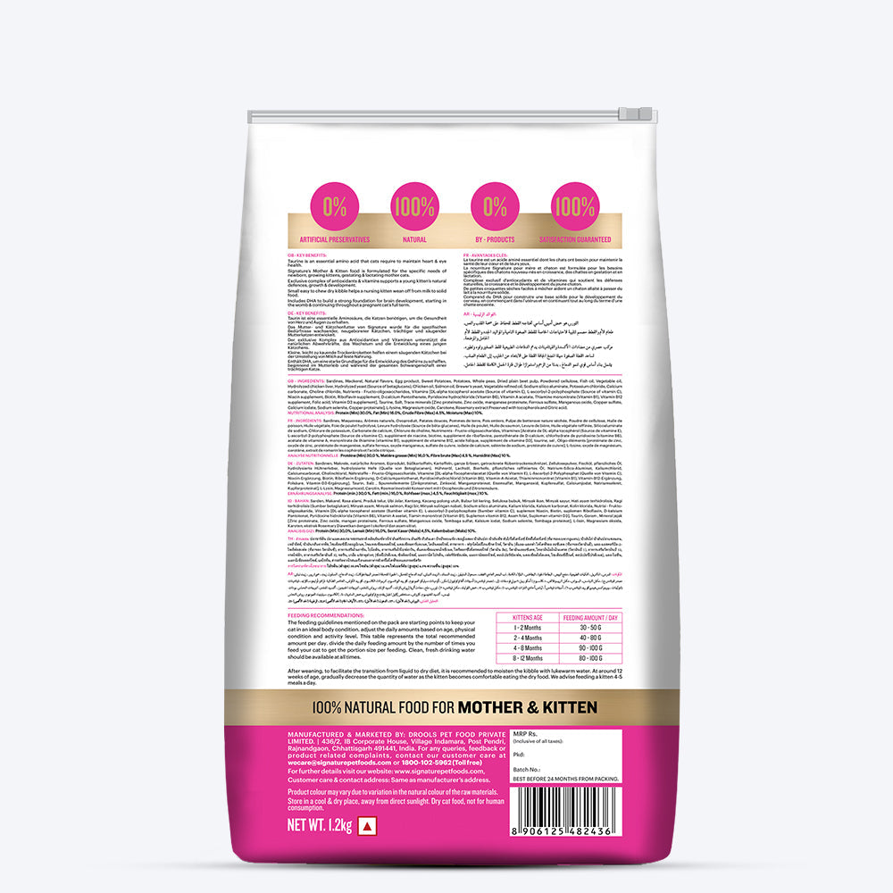 Signature Grain Zero Mother & Kitten Dry Food - All Breed Formula-5