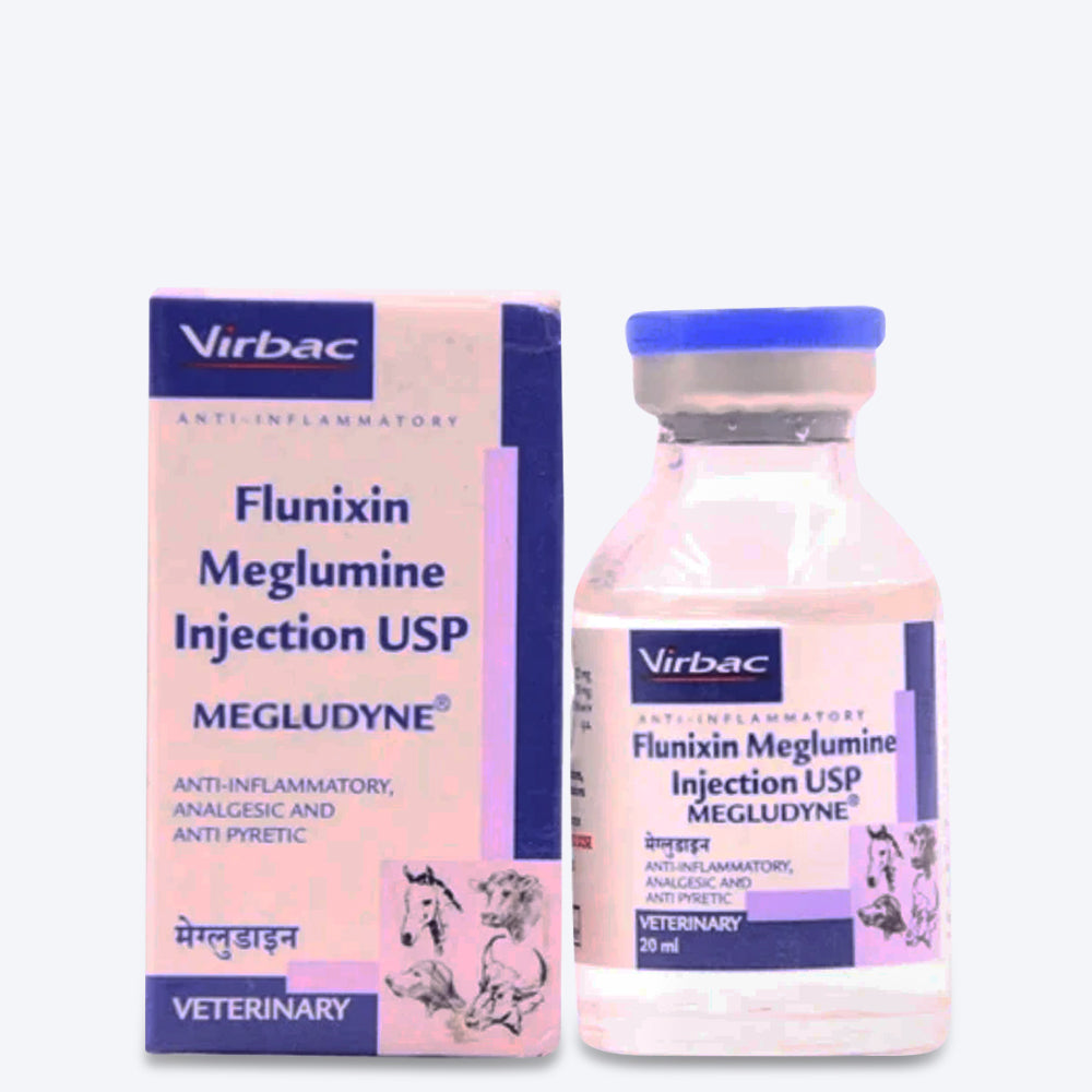 Virbac Megludyne Injection For Cattle/Dogs & Cats - 20 ml - Heads Up For Tails